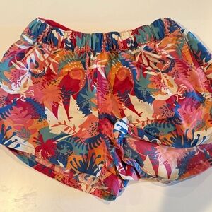 Patagonia bright floral pink tropical barely baggies nylon short extra small